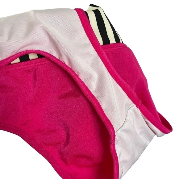 SANDORATTO Striped Polka Dot Bikini Swimsuit Swimwear Monte Carlo Buckle Front L - Picture 5 of 9